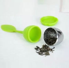 Load image into Gallery viewer, Silicone Green-Leaf Tea Infuser