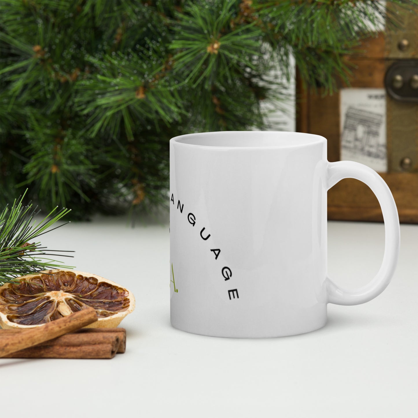 ‘My Love Language is Tea’  White Glossy Mug