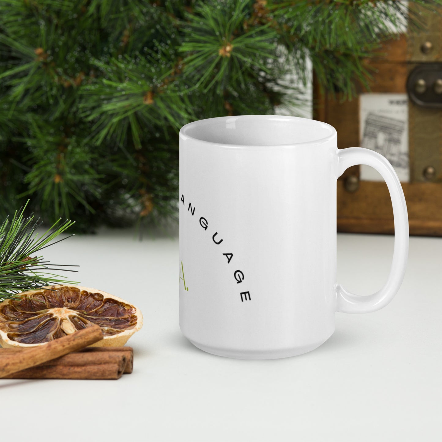 ‘My Love Language is Tea’  White Glossy Mug