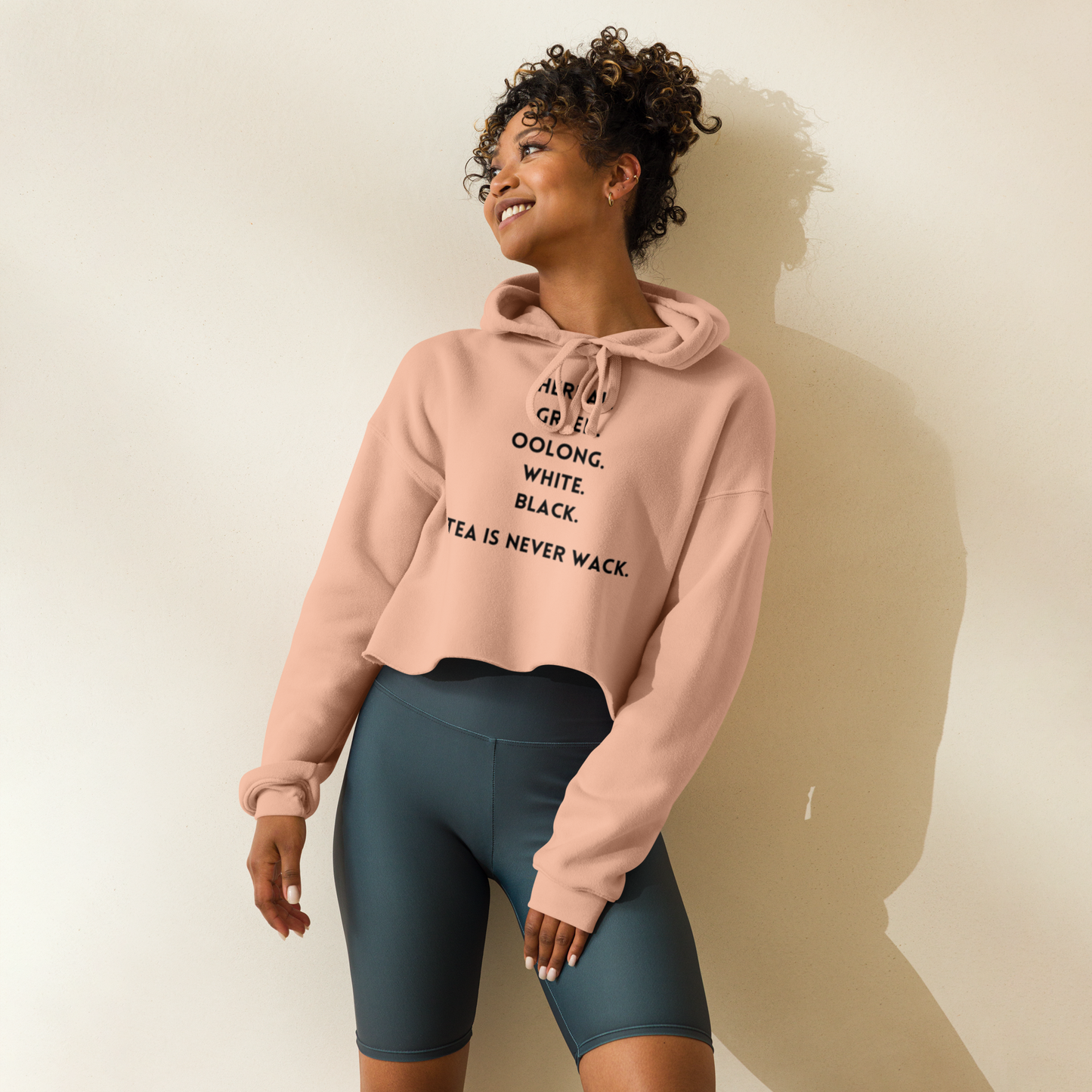 ‘Tea is Never Wack‘ Crop Hoodie